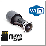 Wi-Fi IP видеоглазок-камера KDM XM200-W-8GH с облачным хранилищем